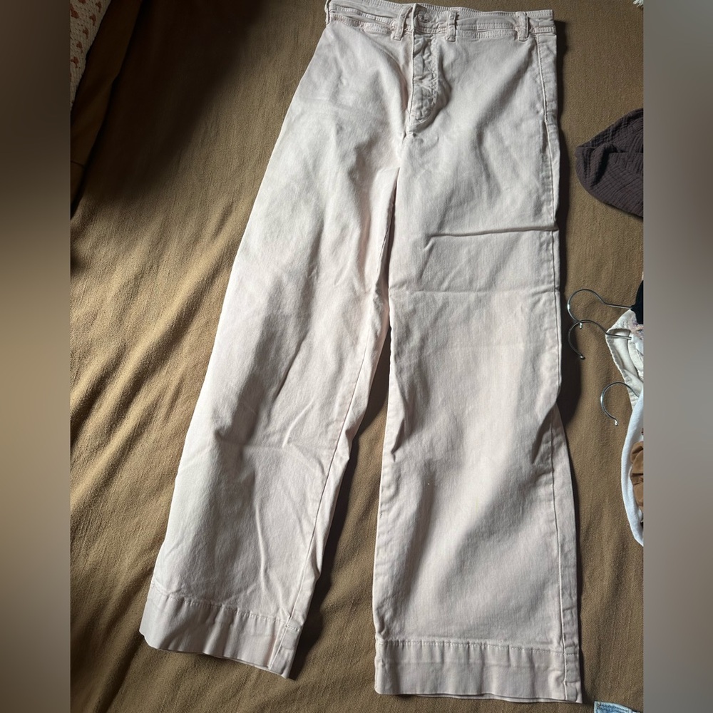 Light pink Marine Layer wide leg pants, like new.